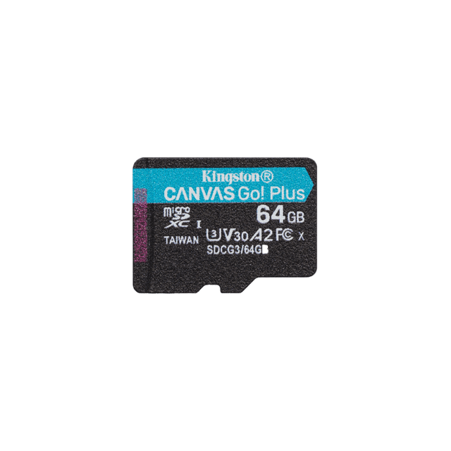 Tarjeta microSD Kingston Canvas Go! Plus 64 GB