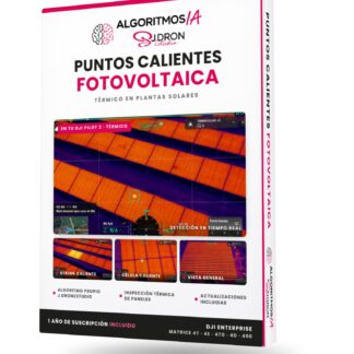 Puntos calientes en paneles solares - 12 meses
