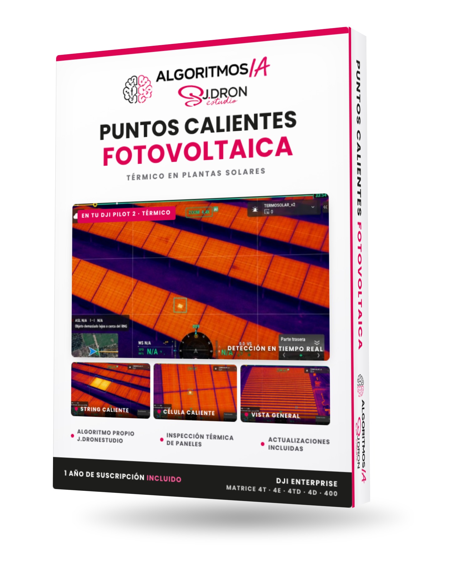 Puntos calientes en paneles solares