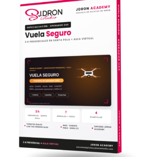 Vuela Seguro — trámites del operador UAS (sesión presencial de 3 h + aula virtual)