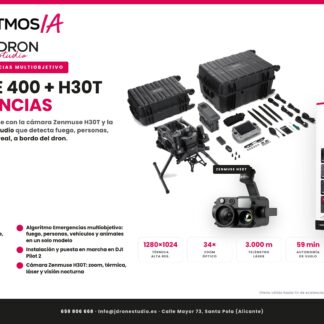 Pack DJI Matrice 400 + Zenmuse H30T + IA de Emergencias