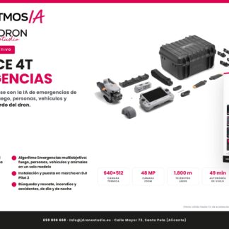 Pack DJI Matrice 4T + 4 baterías + IA de Emergencias
