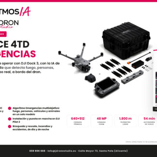 Pack DJI Matrice 4TD + 3 baterías + IA de Emergencias
